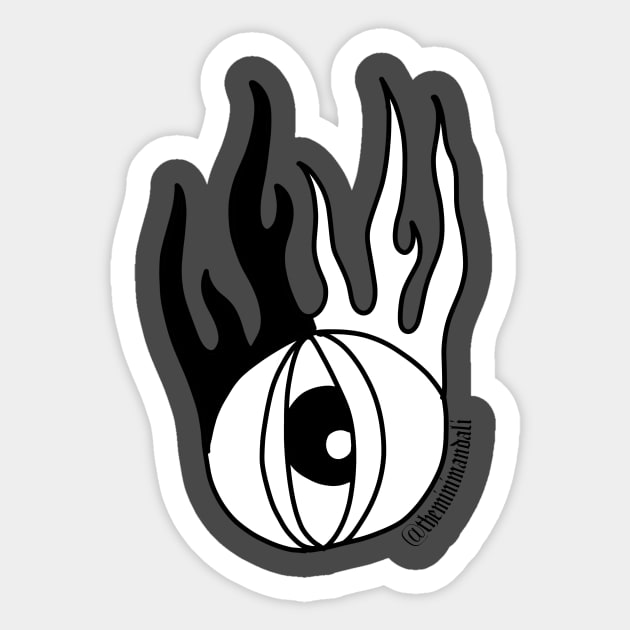 Eyeball Sticker by Theminimandali 